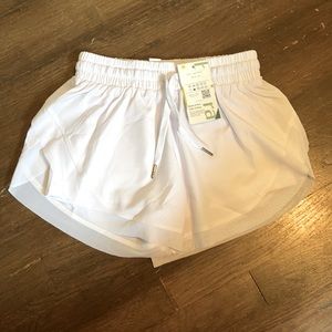 White Halara Shorts